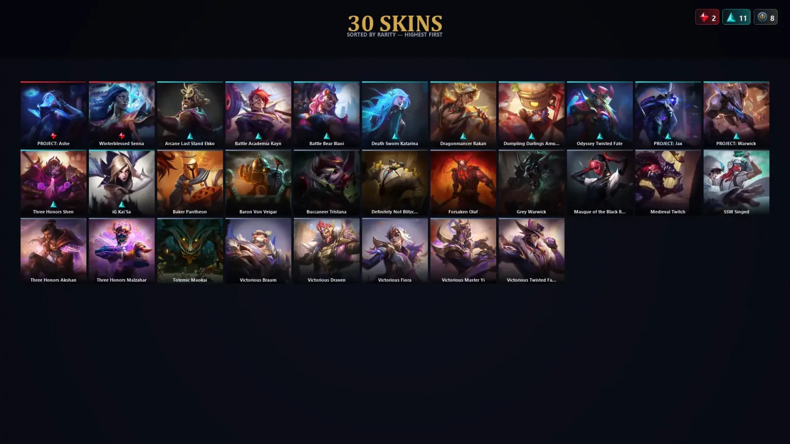 [LoL] | EUW | Level 123 | Emerald IV | 130 Champions | 30 Skins | 67,141 BE — LoL account
