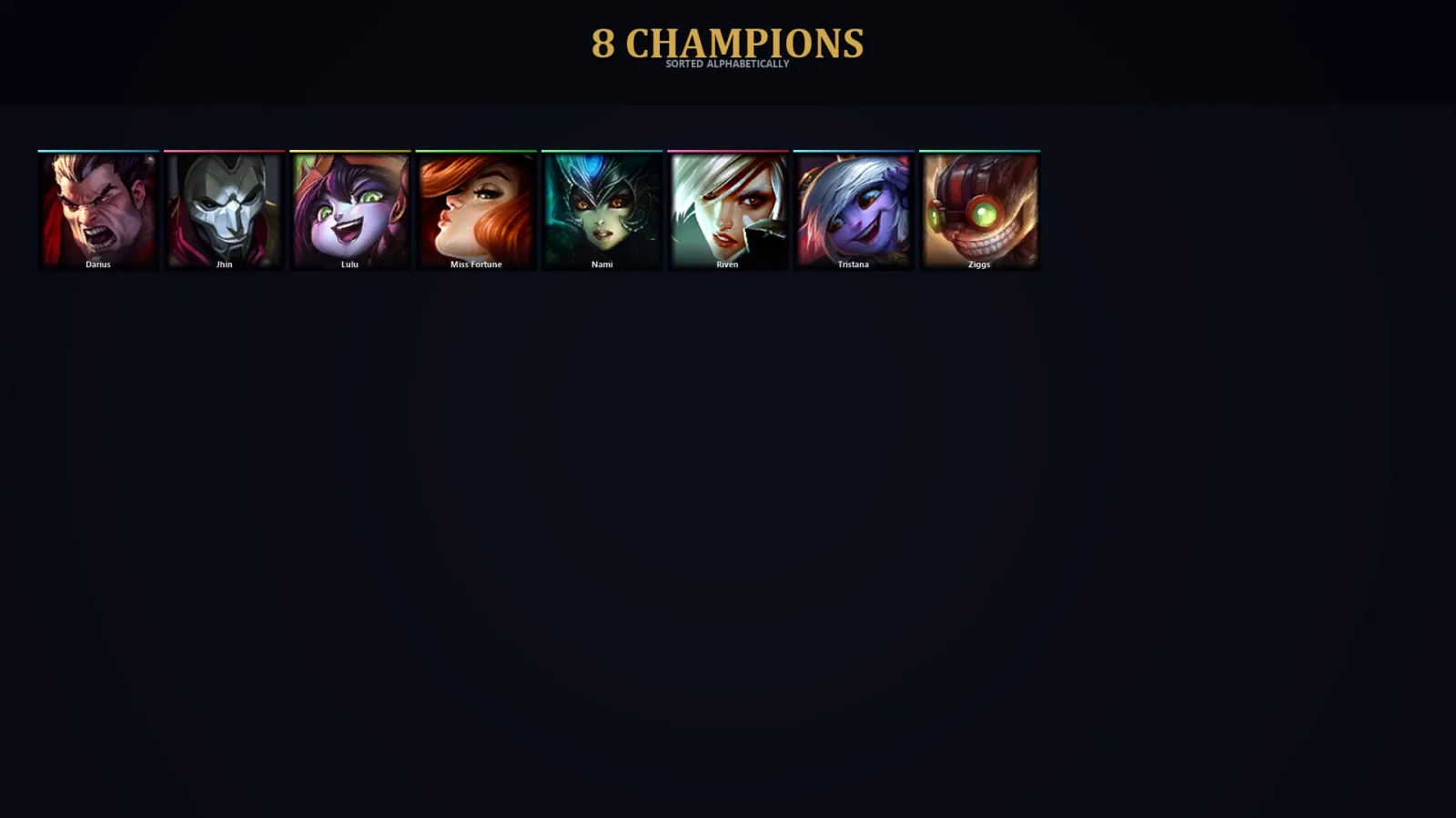 [LoL] | EUW | Level 30 | 8 Champions | 36,560 BE
