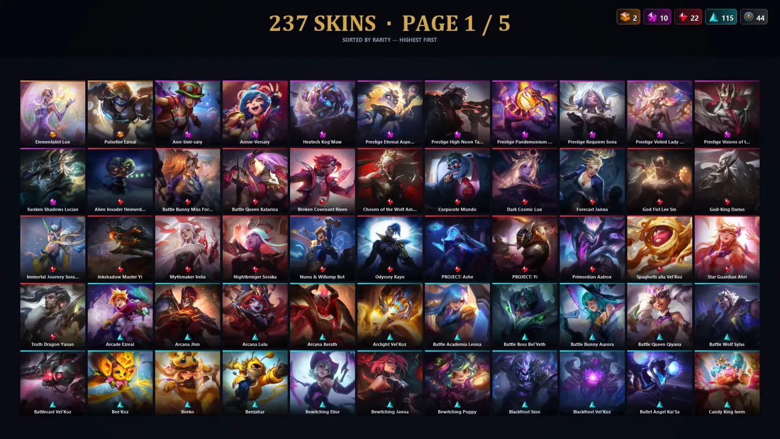 [LoL] | TR | Level 30 | Master | 172 Champions | 237 Skins | 22,852 BE — LoL account