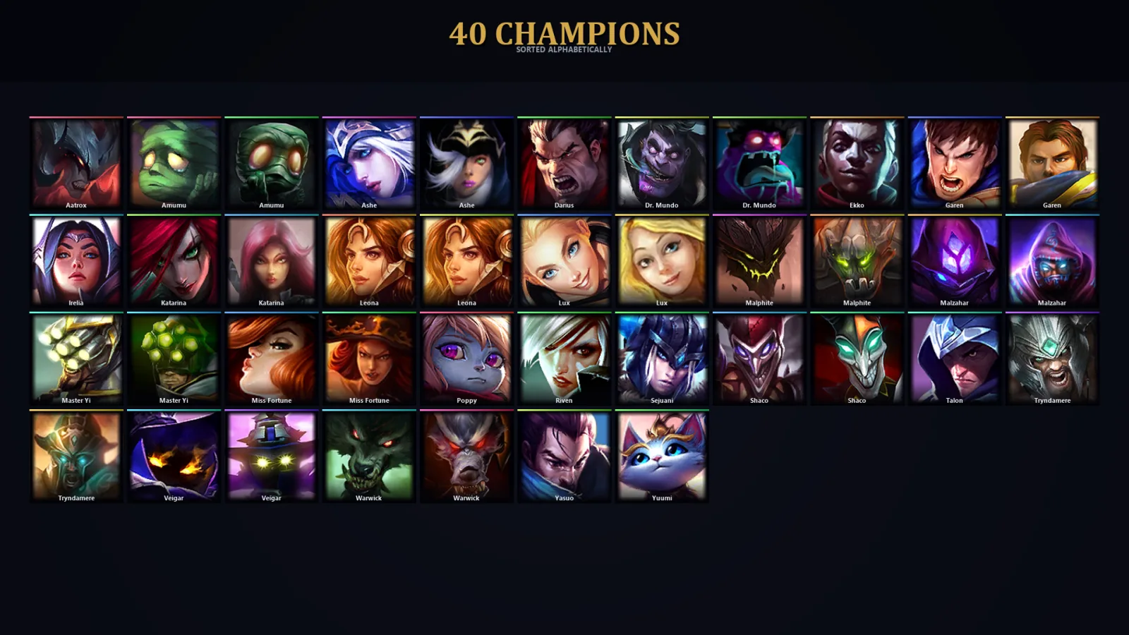 [LoL] | TR | Level 40 | 25 Champions | 34 Skins