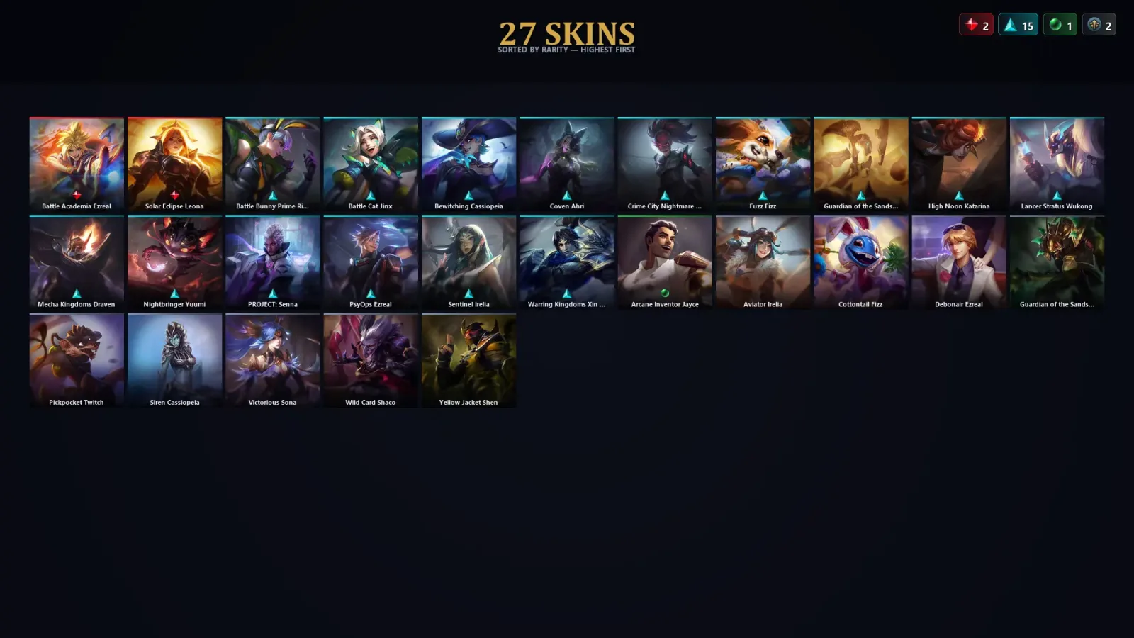 [LoL] | TR | Level 97 | Emerald III | 91 Champions | 27 Skins | 20,474 BE