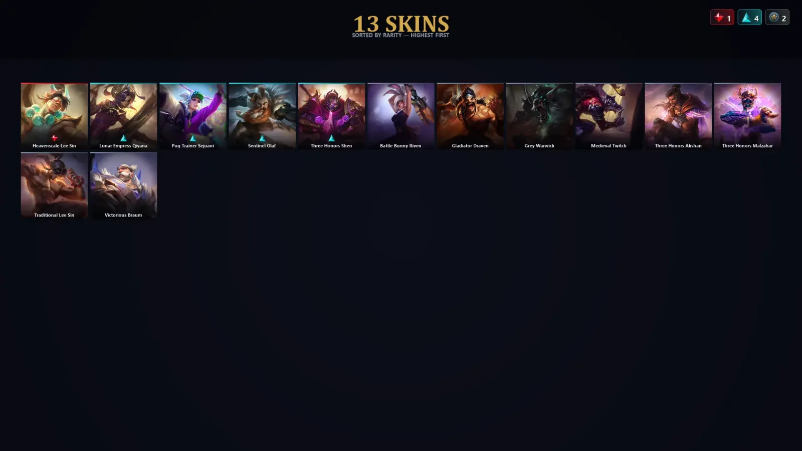 [LoL] | EUW | Level 30 | Master | 55 Champions | 13 Skins