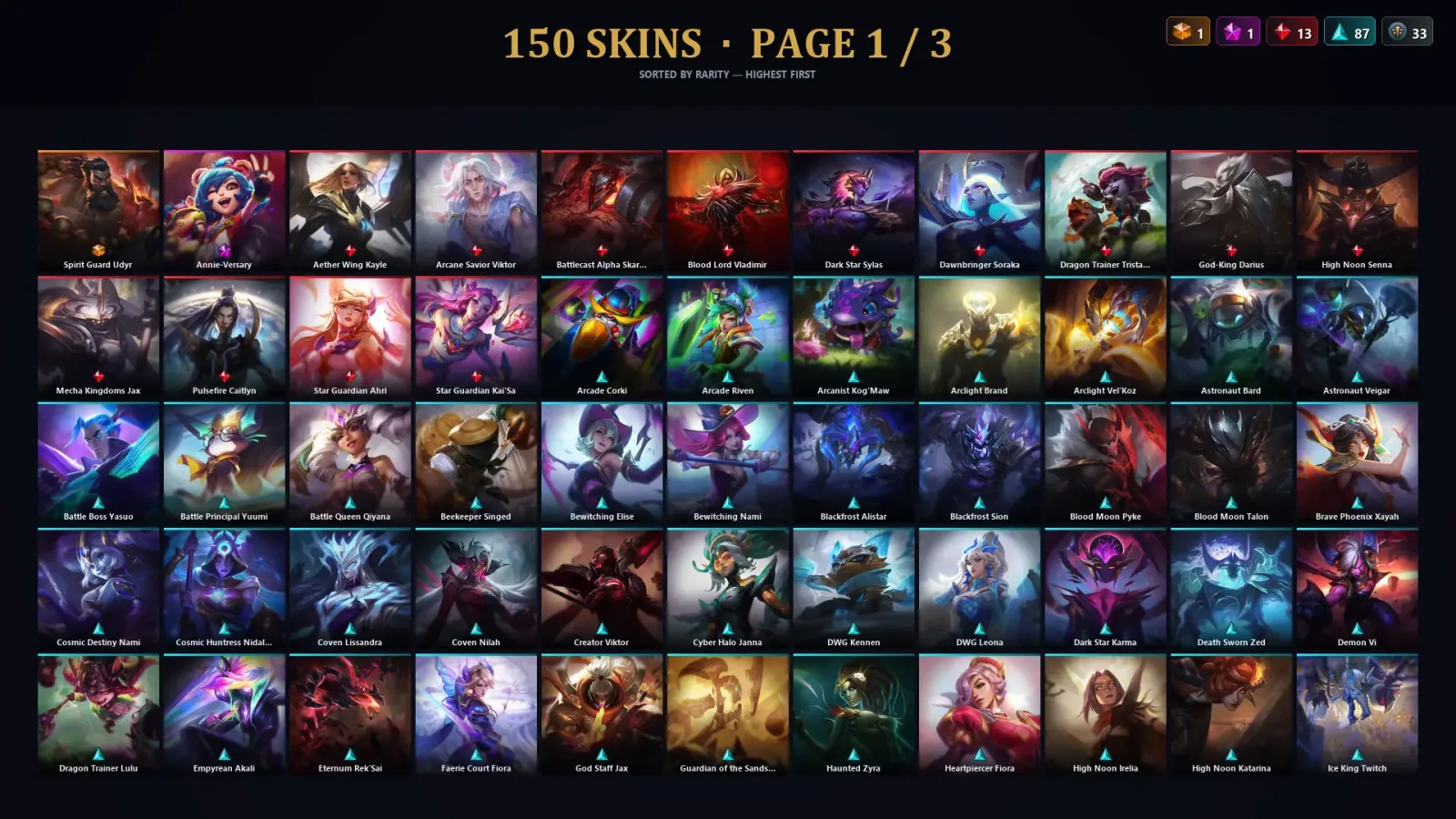 [LoL] | EUW | Level 30 | Master | 172 Champions | 150 Skins | 22,335 BE — LoL account