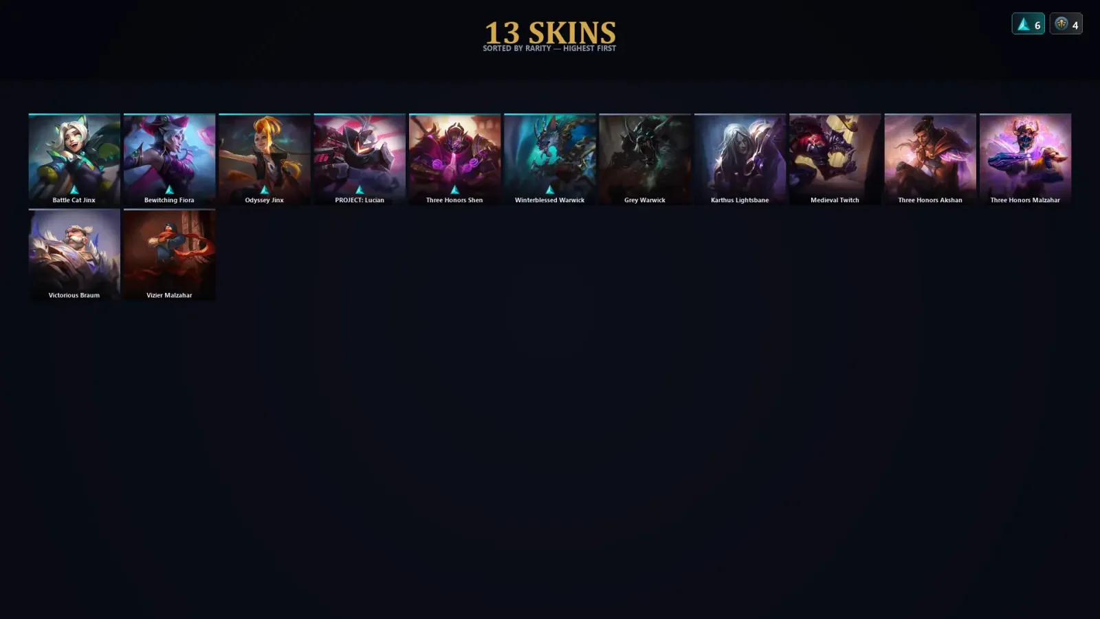 [LoL] | TR | Level 57 | Diamond IV | 89 Champions | 13 Skins — LoL account