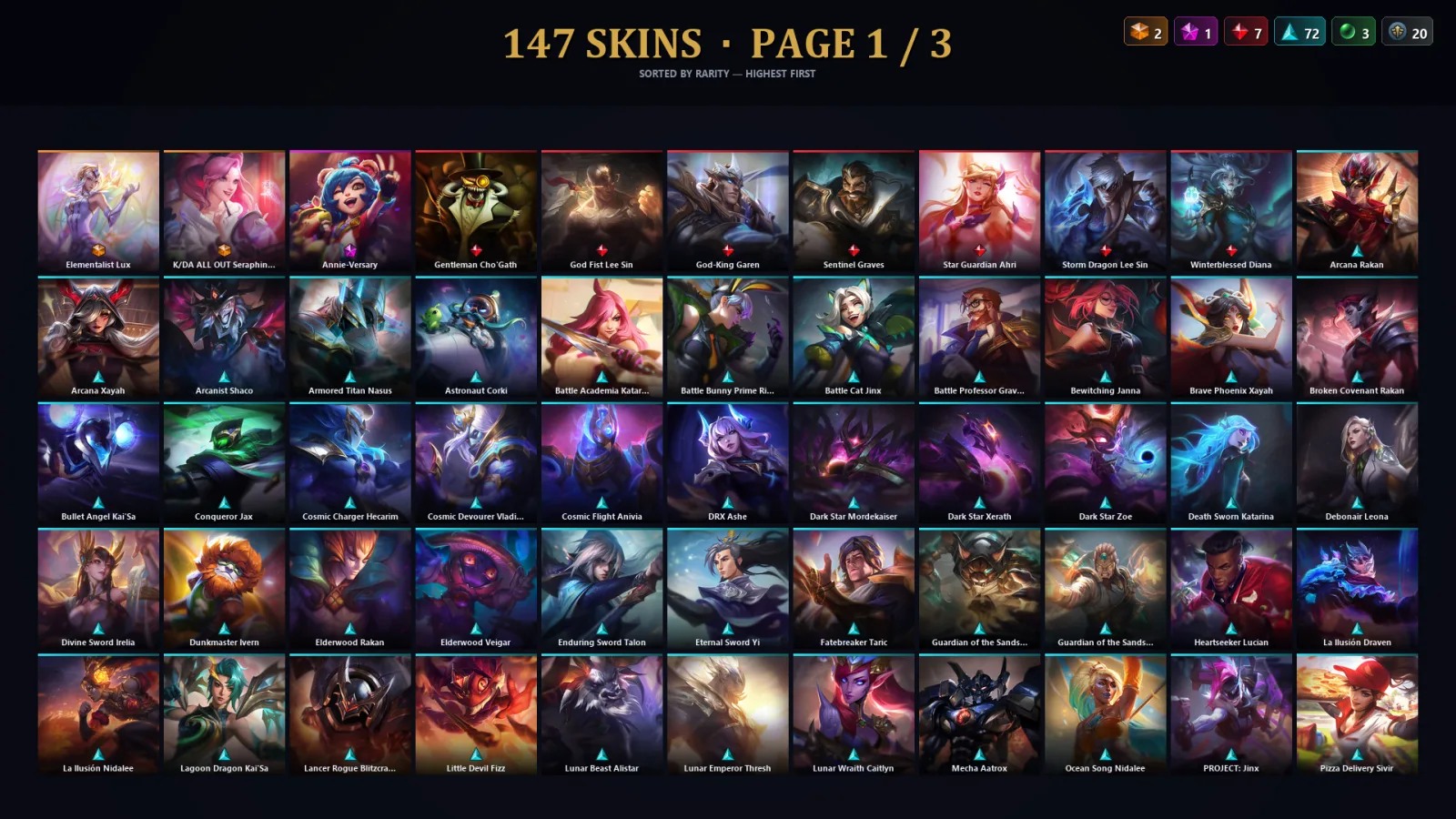 [LoL] | TR | Level 195 | Emerald I | 173 Champions | 115 Skins | 26,261 BE