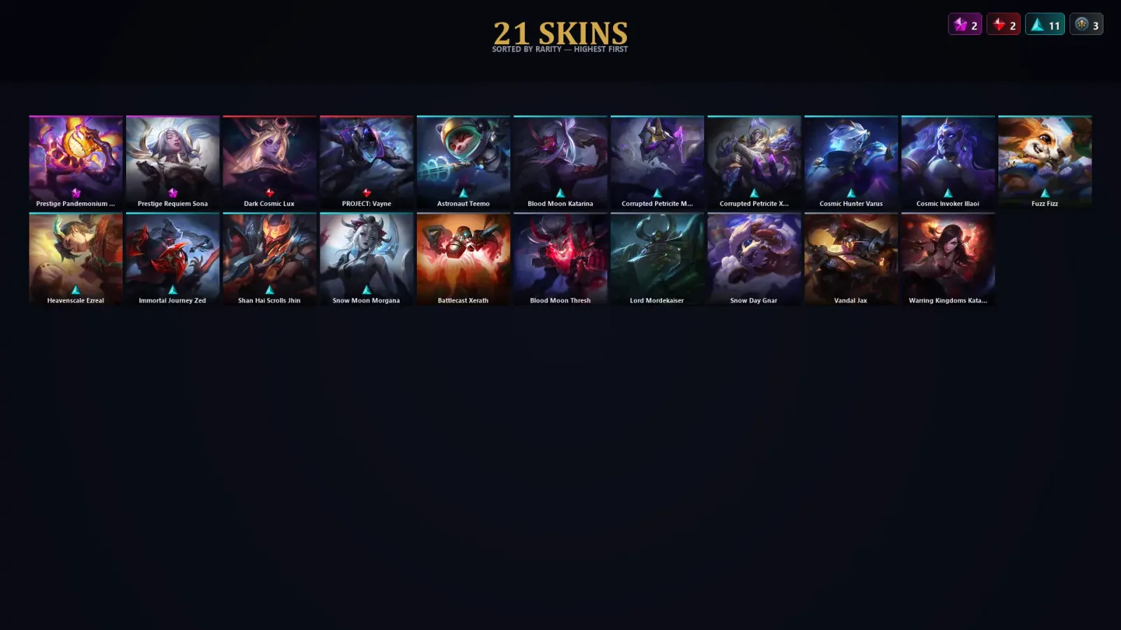 [LoL] | TR | Level 45 | Gold III | 86 Champions | 21 Skins