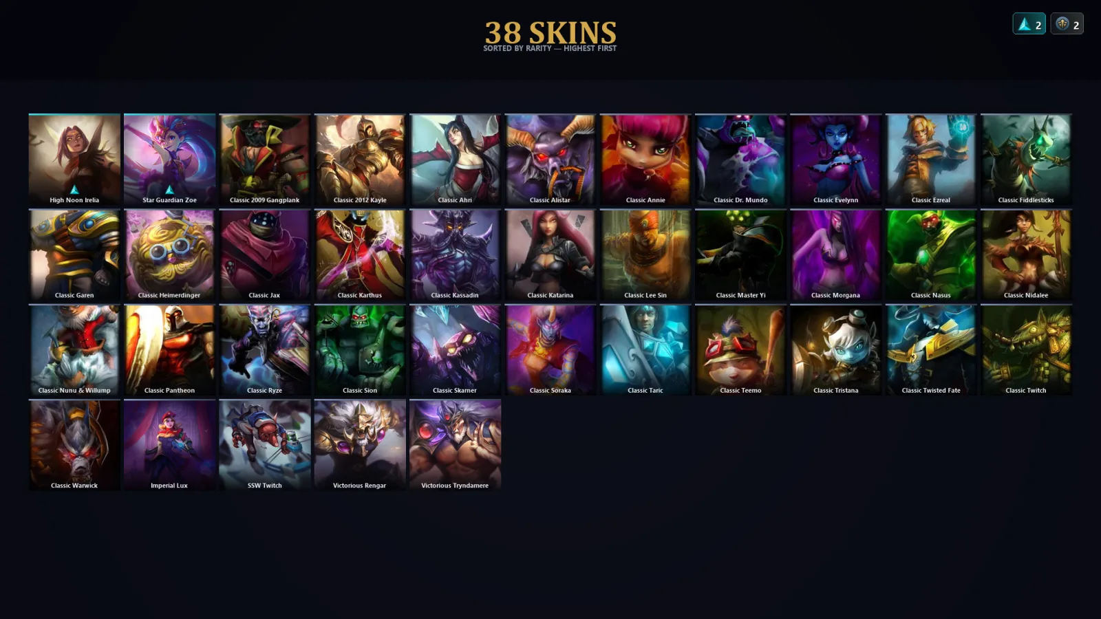 [LoL] | TR | Level 55 | Platinum IV | 54 Champions | 6 Skins