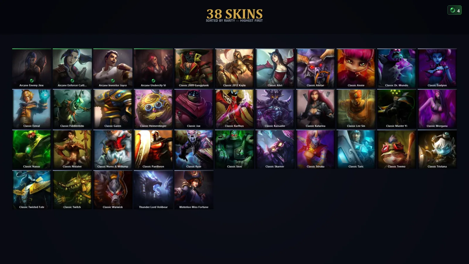 [LoL] | TR | Level 30 | Bronze II | 41 Champions | 38 Skins