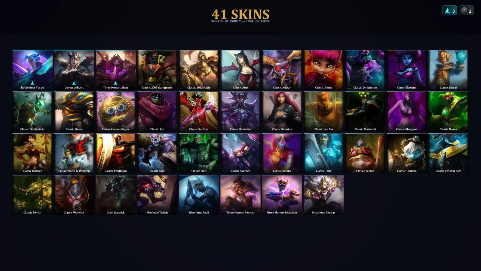 [LoL] | EUW | Level 46 | Diamond I | 60 Champions | 41 Skins | 13,190 BE