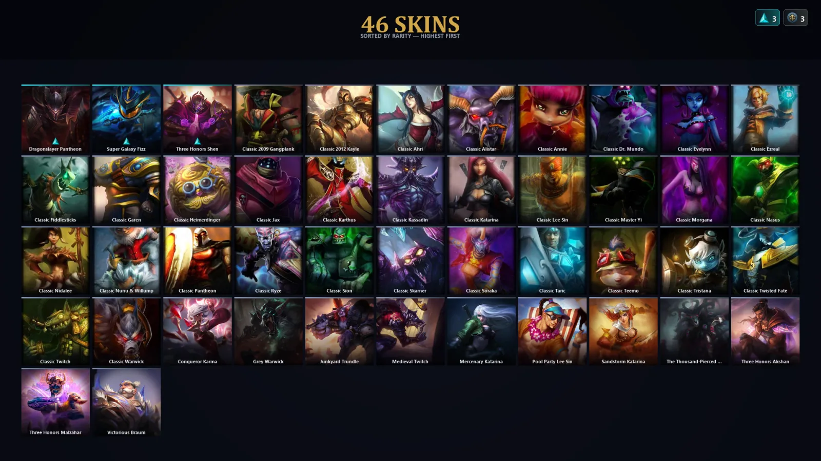 [LoL] | TR | Level 47 | Emerald IV | 64 Champions | 14 Skins