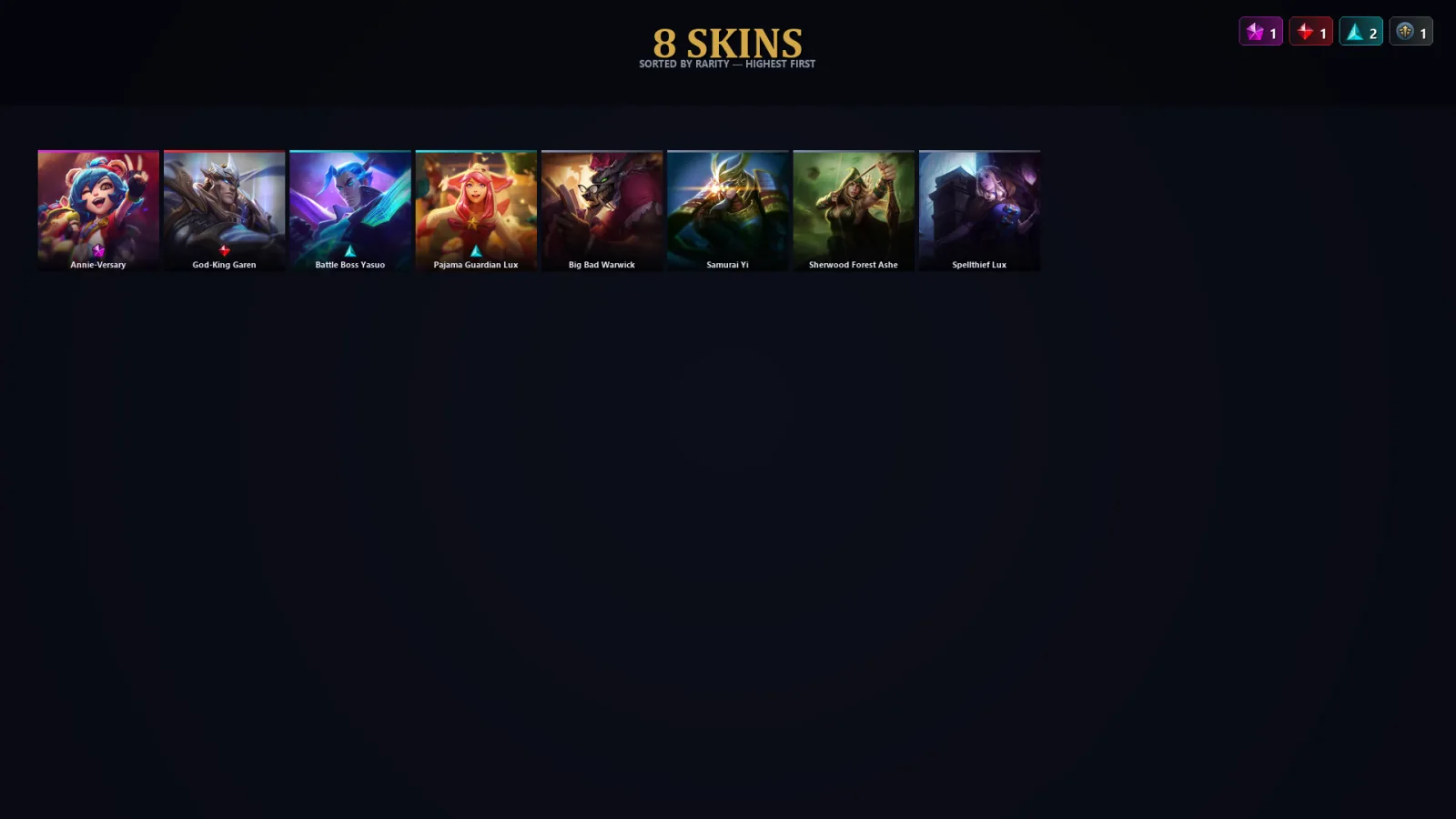 [LoL] | TR | Level 31 | 21 Champions | 8 Skins