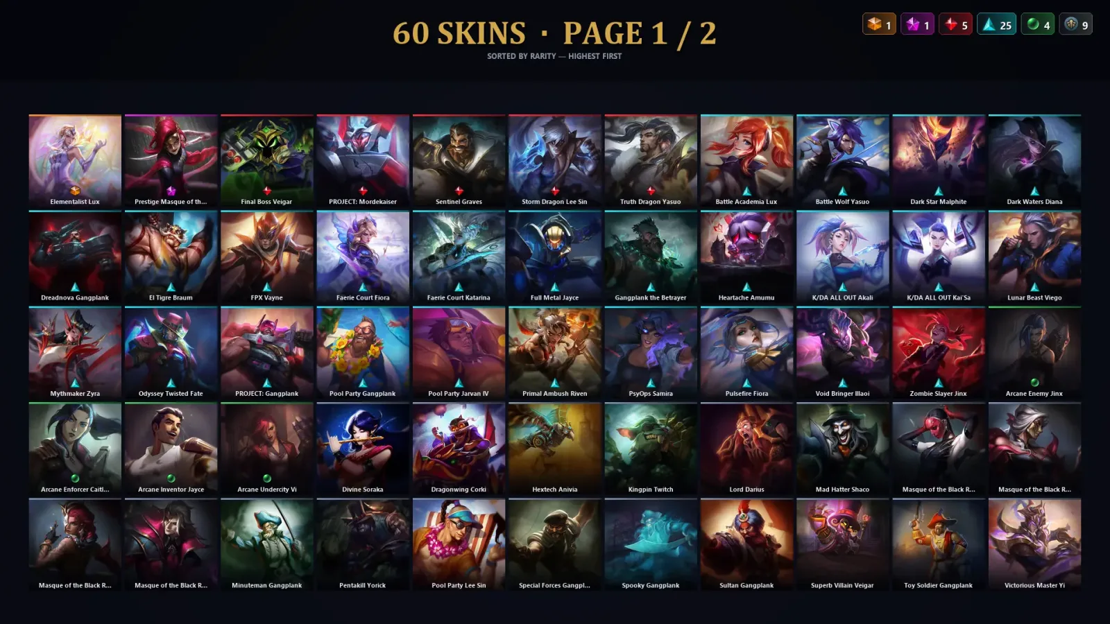 [LoL] | TR | Level 144 | 84 Champions | 60 Skins — LoL account