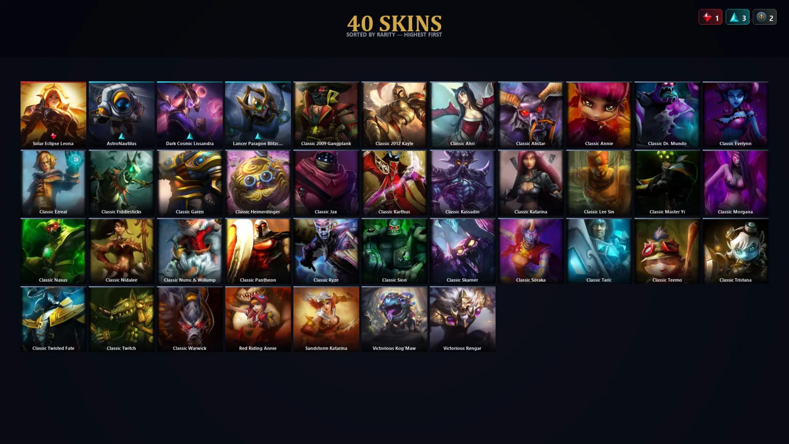 [LoL] | EUW | Level 37 | Diamond IV | 41 Champions | 8 Skins