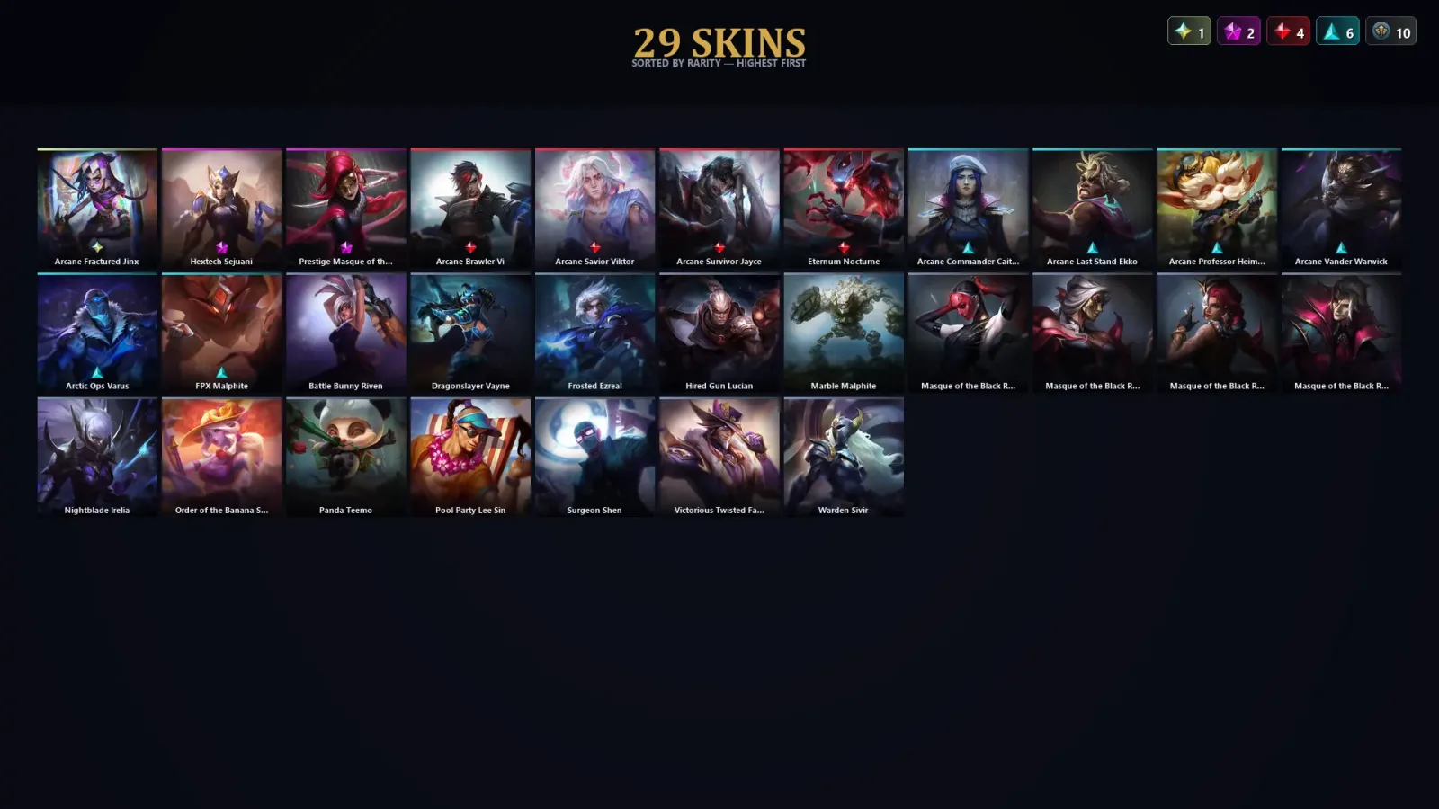 [LoL] | TR | Level 78 | 73 Champions | 29 Skins — LoL account