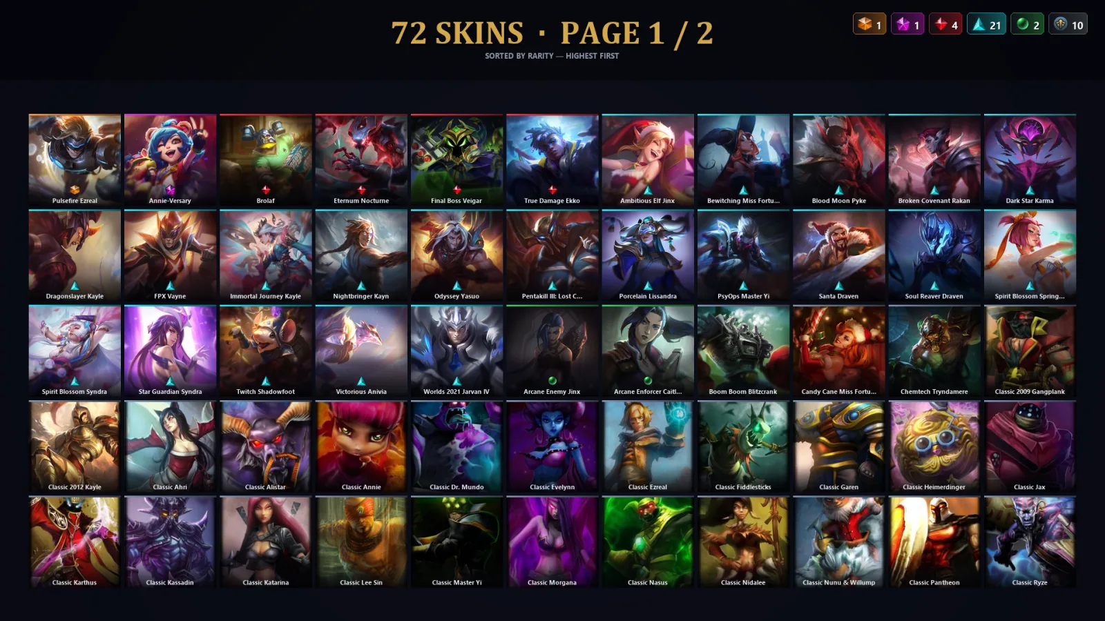 [LoL] | TR | Level 95 | Platinum III | 65 Champions | 40 Skins | 37,948 BE