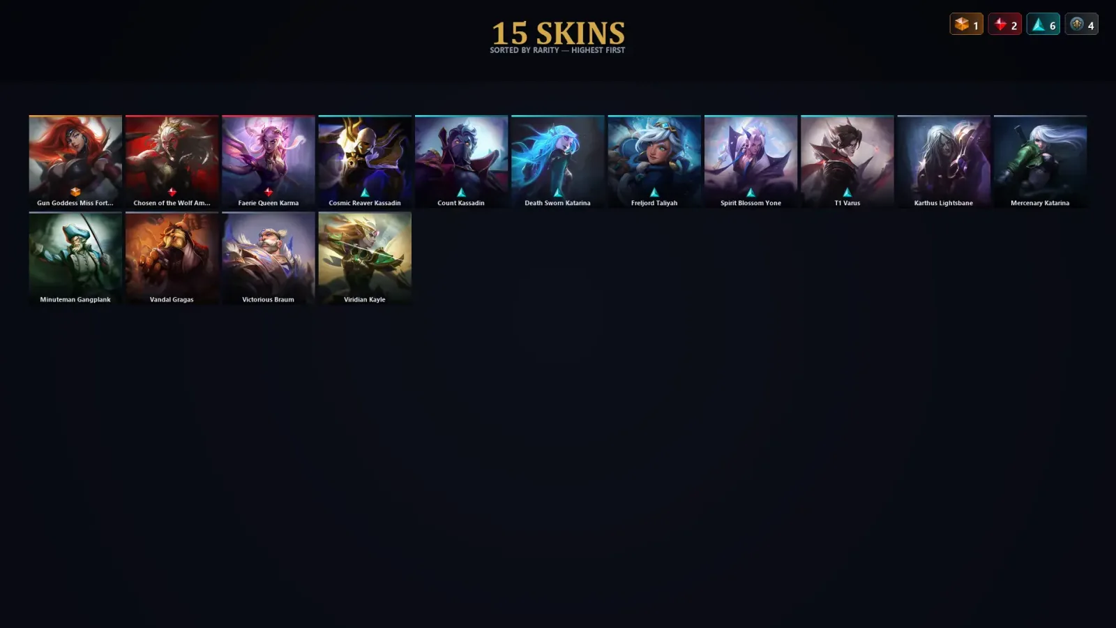 [LoL] | EUW | Level 70 | Platinum I | 90 Champions | 15 Skins