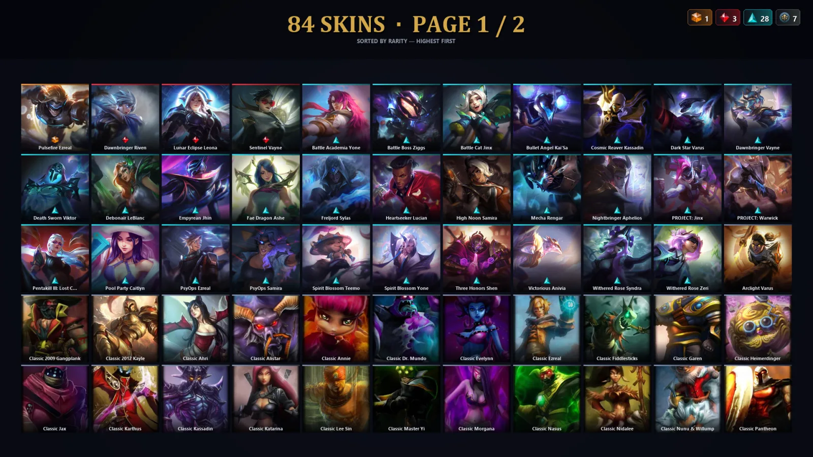 [LoL] | EUW | Level 102 | Emerald III | 129 Champions | 52 Skins
