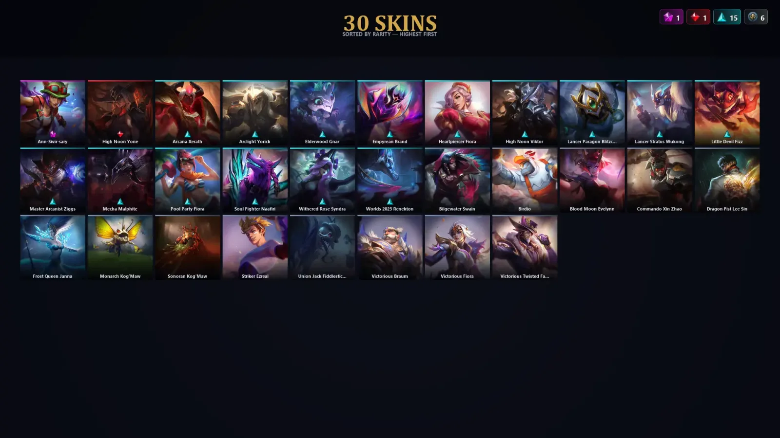 [LoL] | TR | Level 56 | Silver I | 103 Champions | 30 Skins | 10,427 BE — LoL account