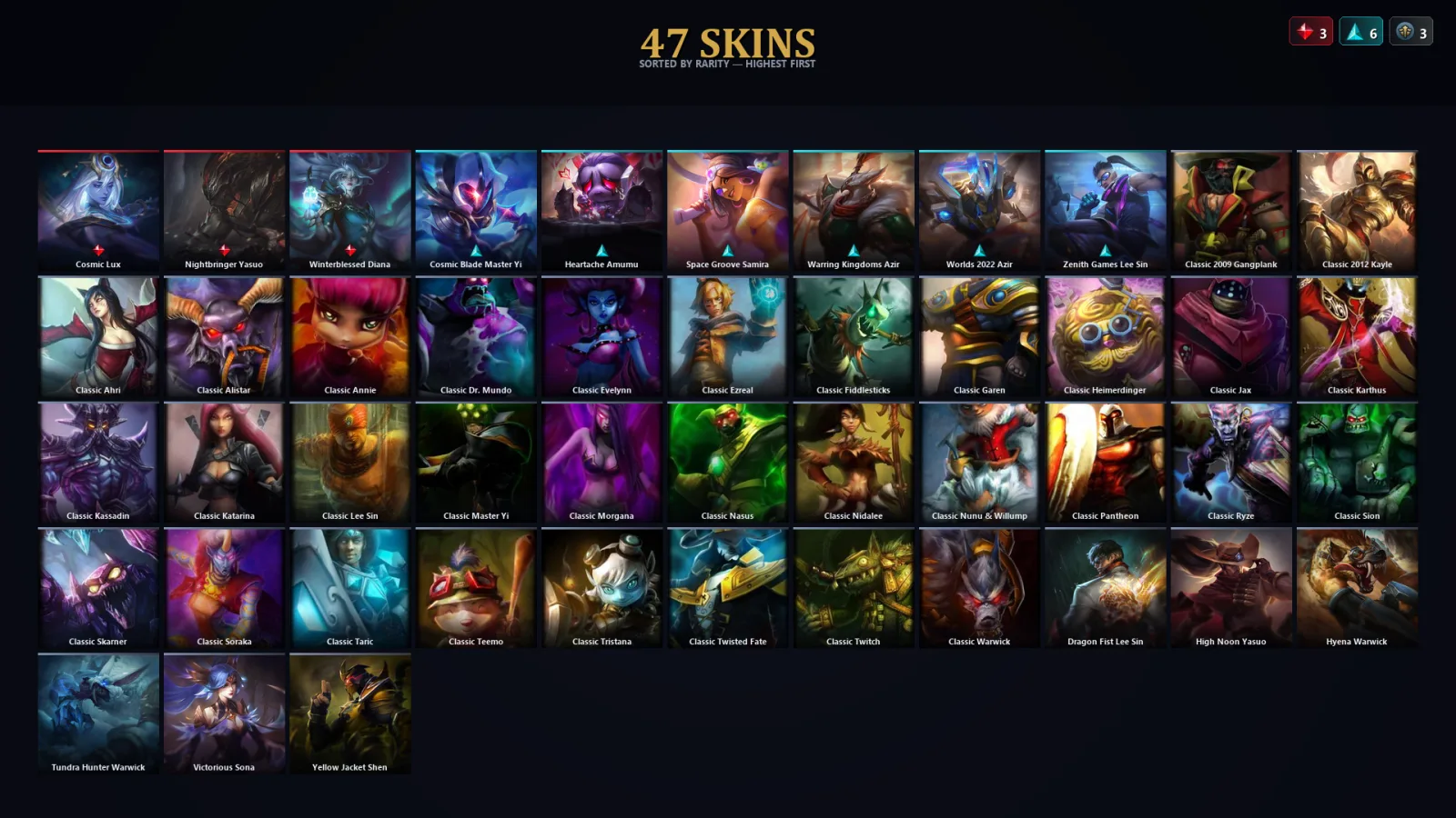 [LoL] | TR | Level 73 | 53 Champions | 15 Skins