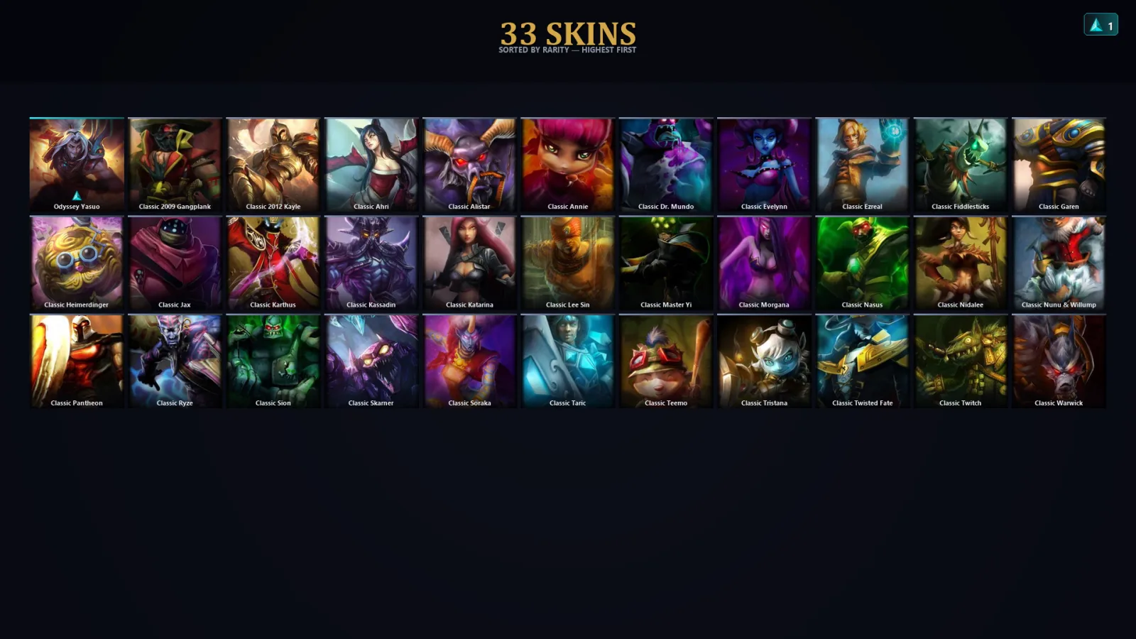 [LoL] | EUW | Level 31 | Bronze I | 30 Champions | 33 Skins | 29,666 BE