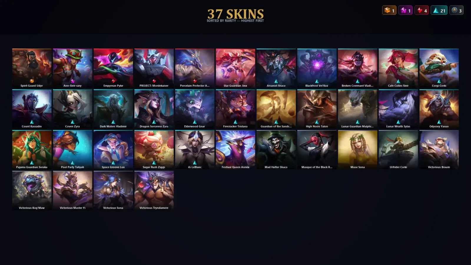 [LoL] | EUW | Level 129 | Emerald III | 116 Champions | 37 Skins — LoL account