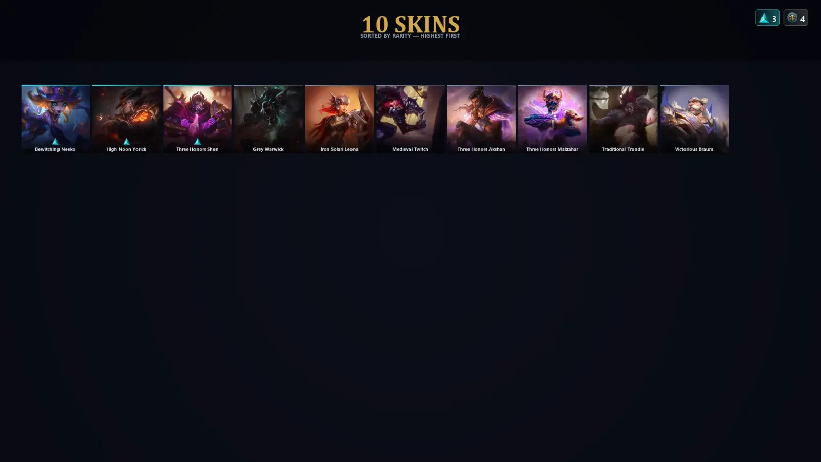 [LoL] | TR | Level 30 | Challenger | 104 Champions | 10 Skins — LoL account