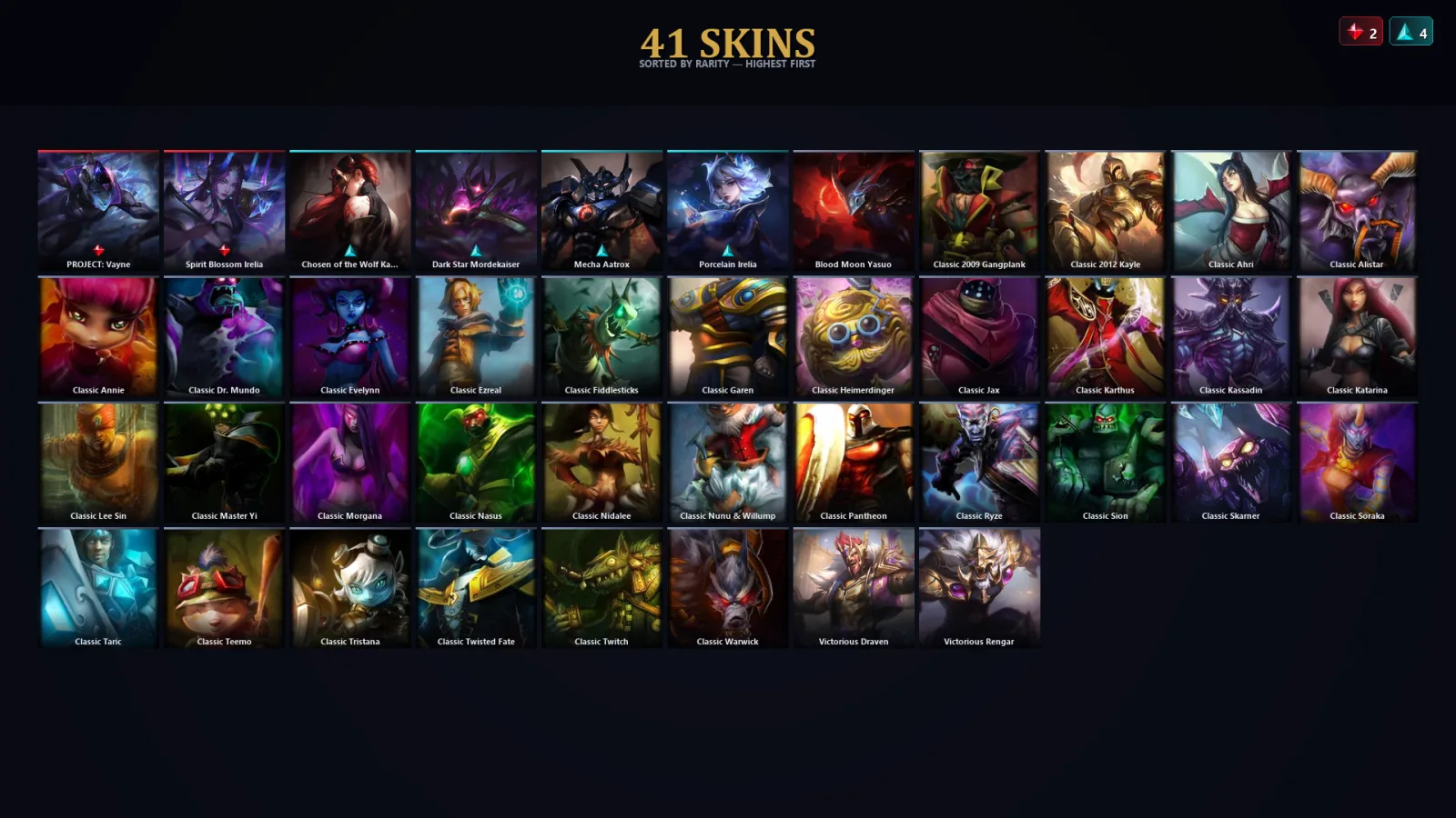 [LoL] | EUW | Level 88 | Emerald IV | 73 Champions | 41 Skins | 51,162 BE