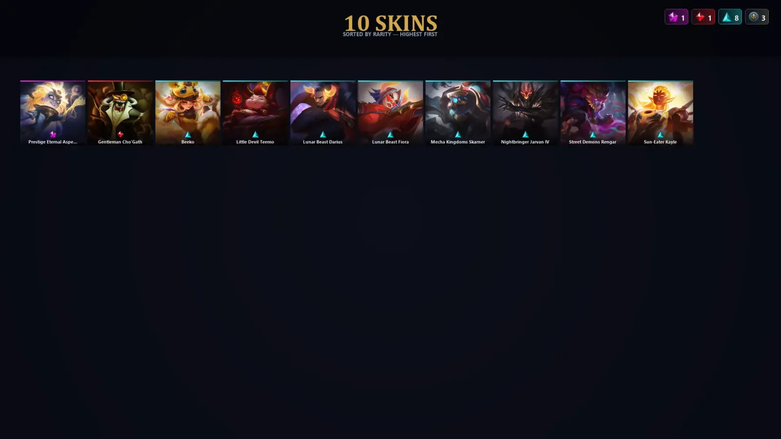 [LoL] | TR | Level 31 | 25 Champions | 10 Skins | 55,715 BE — LoL account