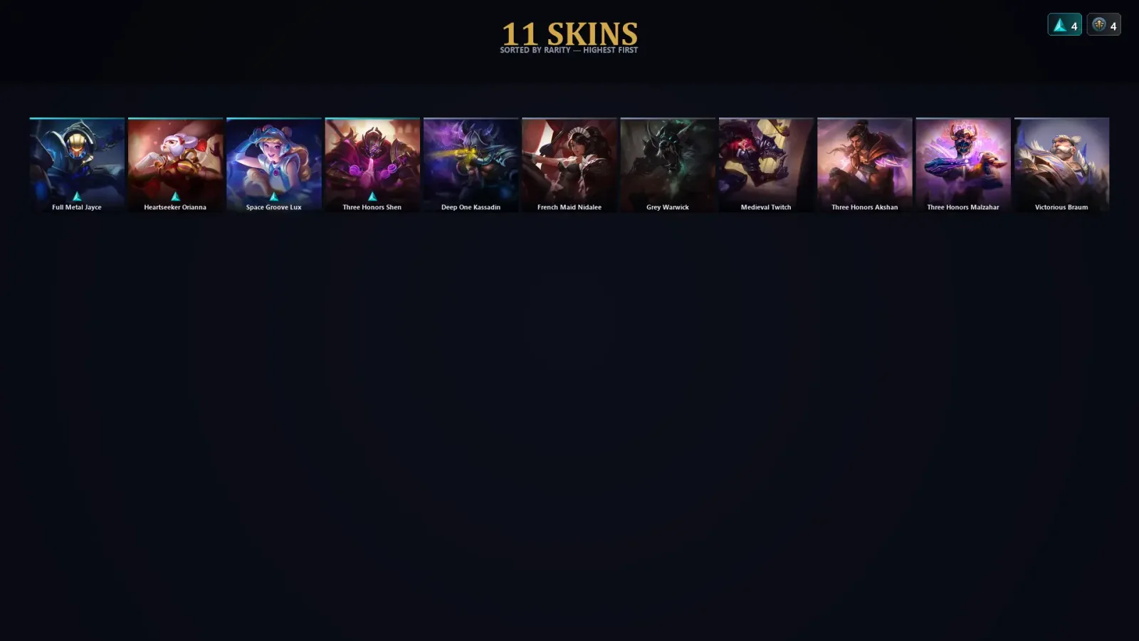 [LoL] | EUW | Level 40 | Emerald III | 50 Champions | 11 Skins | 16,361 BE — LoL account