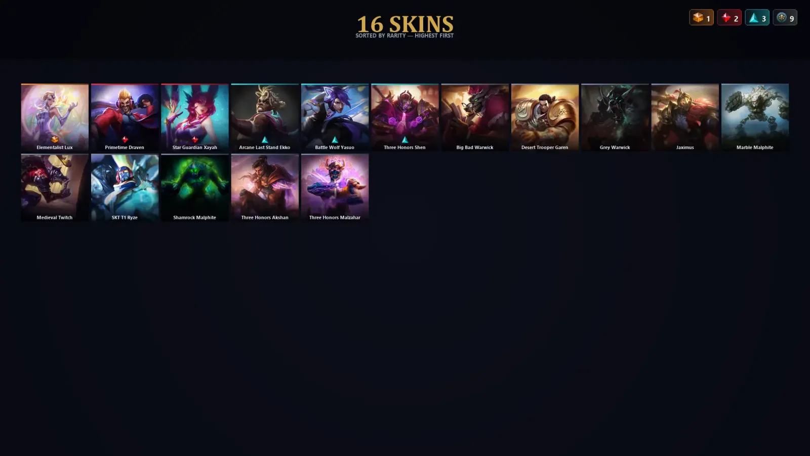 [LoL] | TR | Level 56 | Platinum III | 137 Champions | 16 Skins