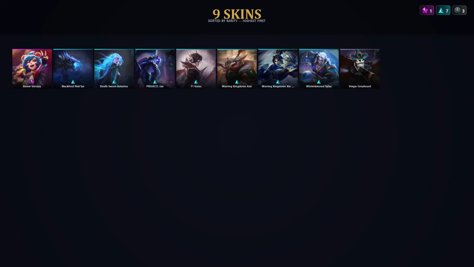 [LoL] | TR | Level 47 | Platinum I | 71 Champions | 9 Skins