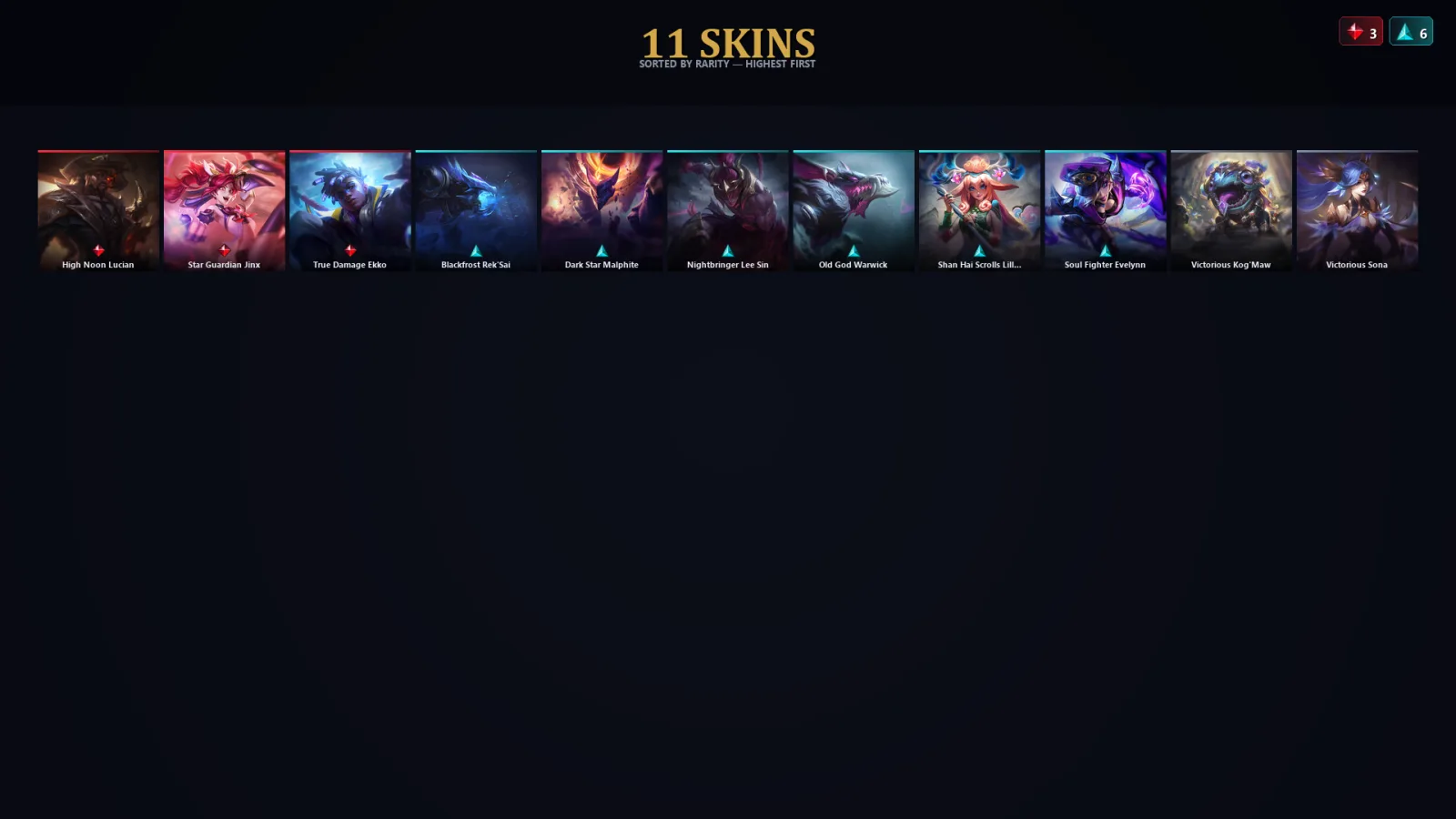[LoL] | TR | Level 52 | 46 Champions | 11 Skins | 12,911 BE