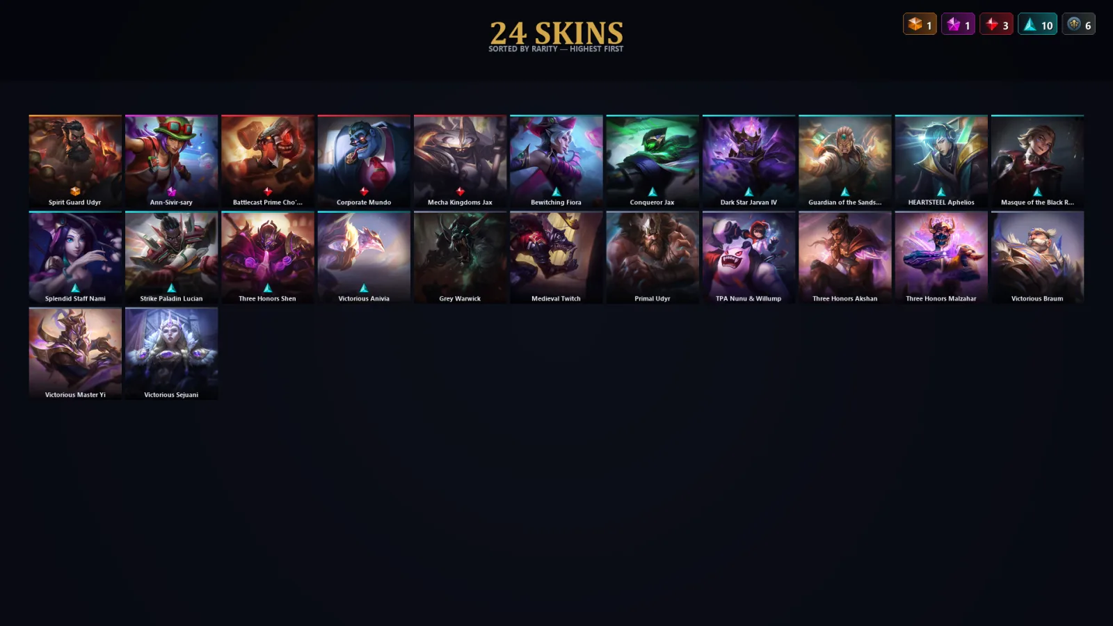[LoL] | TR | Level 47 | Diamond IV | 58 Champions | 24 Skins | 25,275 BE