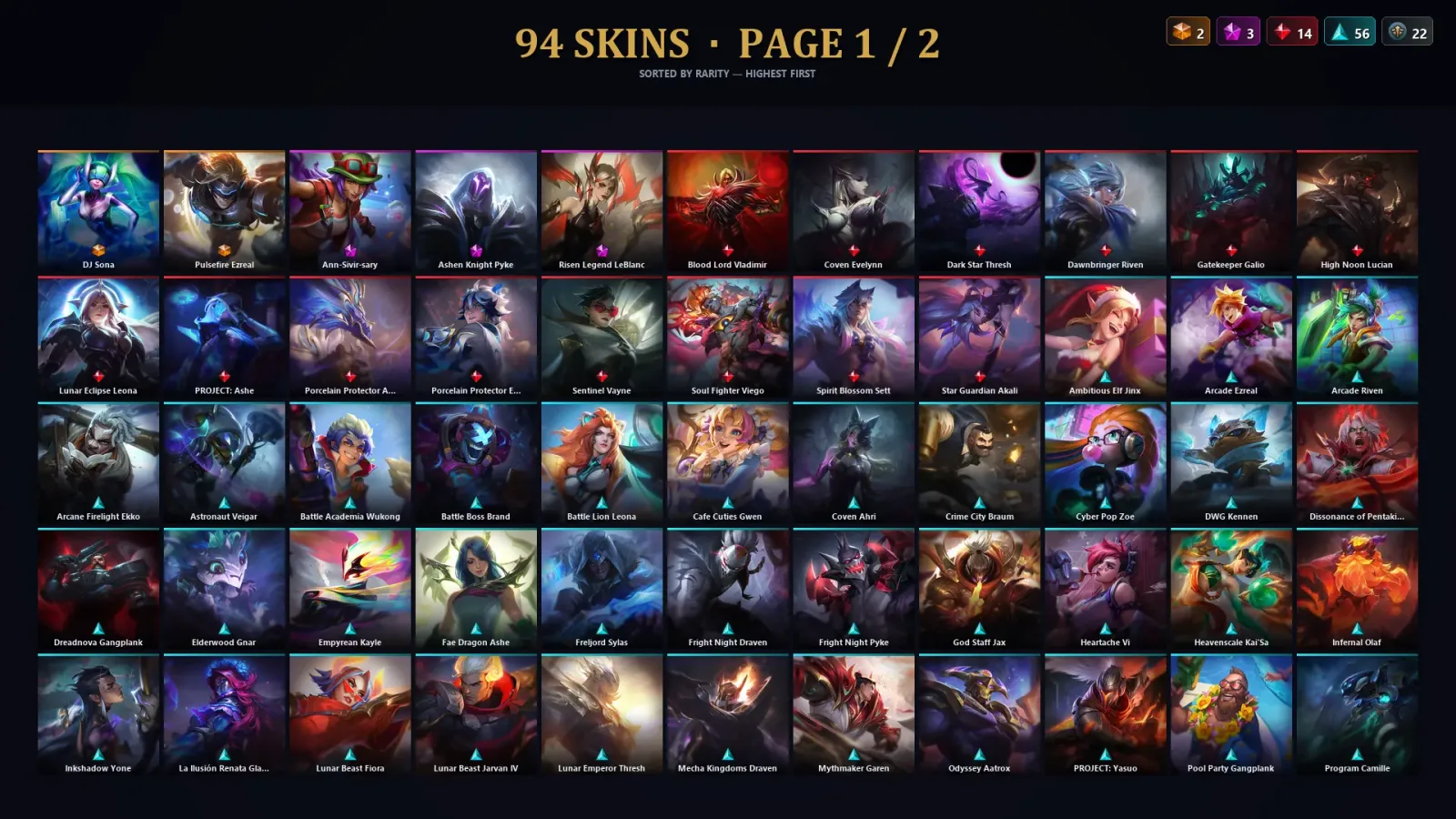 [LoL] | TR | Level 120 | Silver II | 137 Champions | 94 Skins | 49,766 BE — LoL account