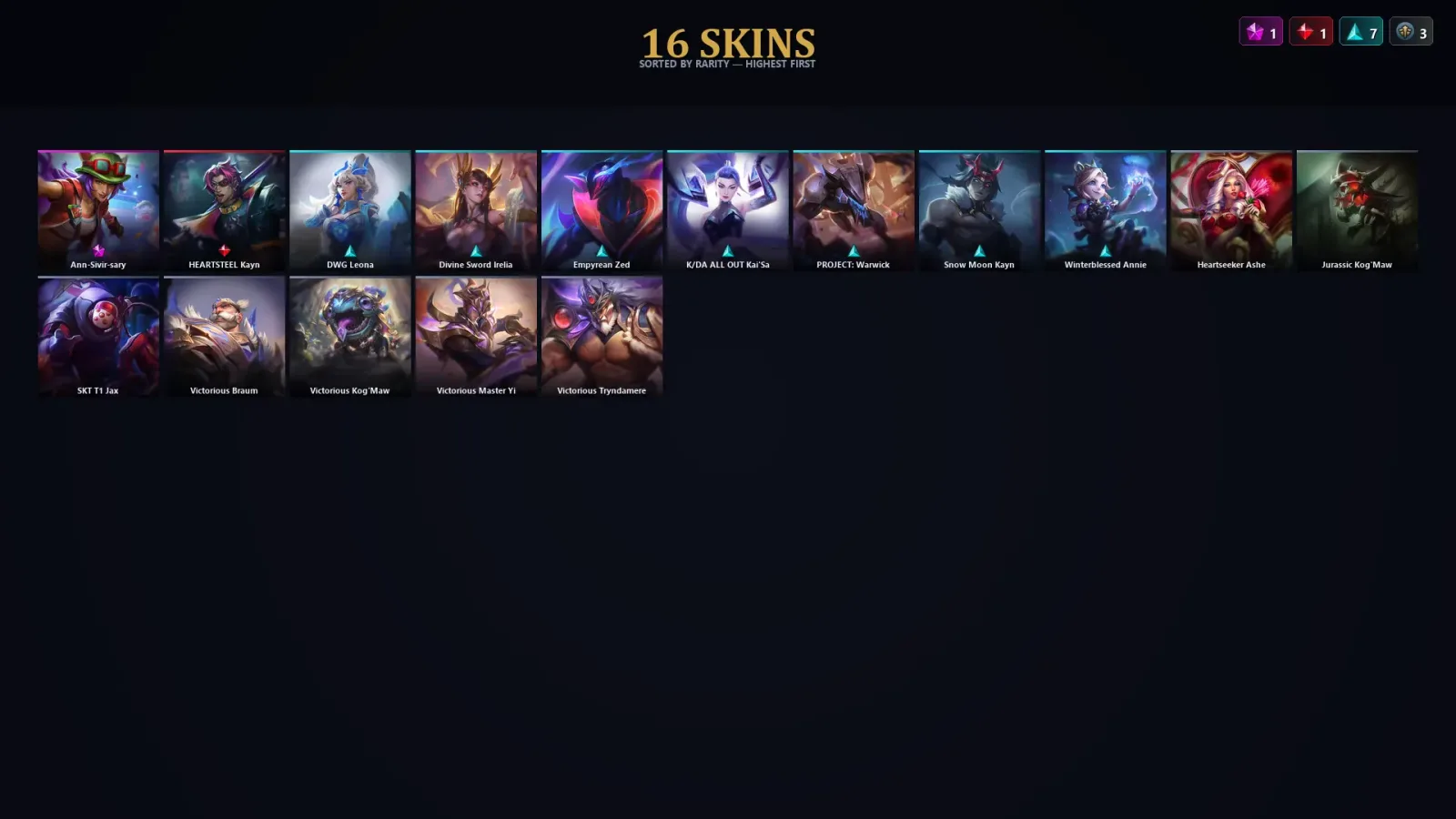 [LoL] | EUW | Level 60 | Emerald III | 52 Champions | 16 Skins — LoL account