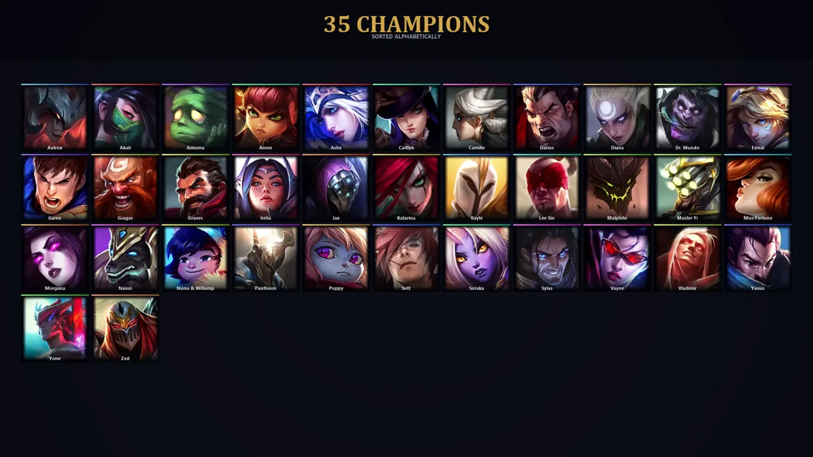 [LoL] | EUW | Level 30 | 35 Champions — LoL account