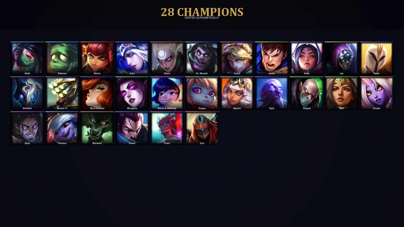 [LoL] | EUW | Level 31 | Iron I | 28 Champions | 12,080 BE — LoL account