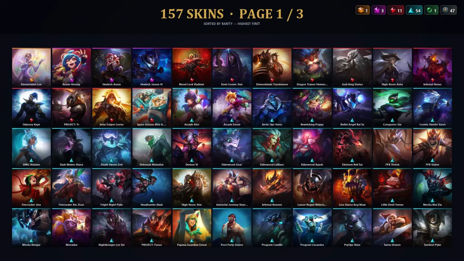 [LoL] | TR | Level 324 | Emerald IV | 173 Champions | 157 Skins | 110,712 BE
