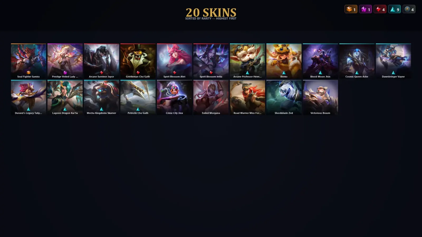 [LoL] | TR | Level 41 | Emerald IV | 75 Champions | 20 Skins | 10,541 BE — LoL account