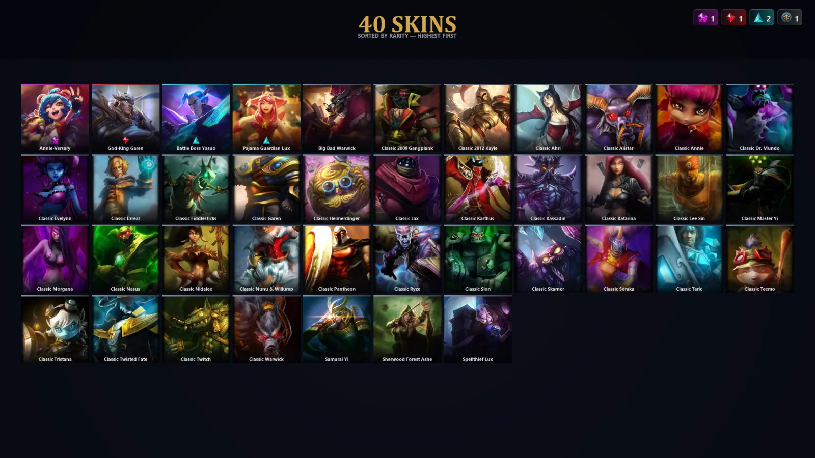 [LoL] | TR | Level 37 | Gold III | 28 Champions | 8 Skins