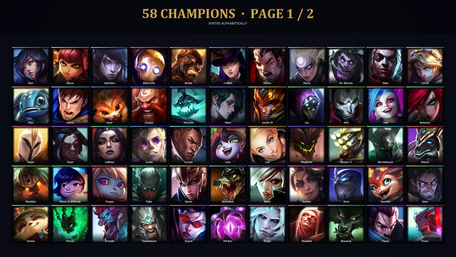 [LoL] | TR | Level 41 | Emerald IV | 58 Champions
