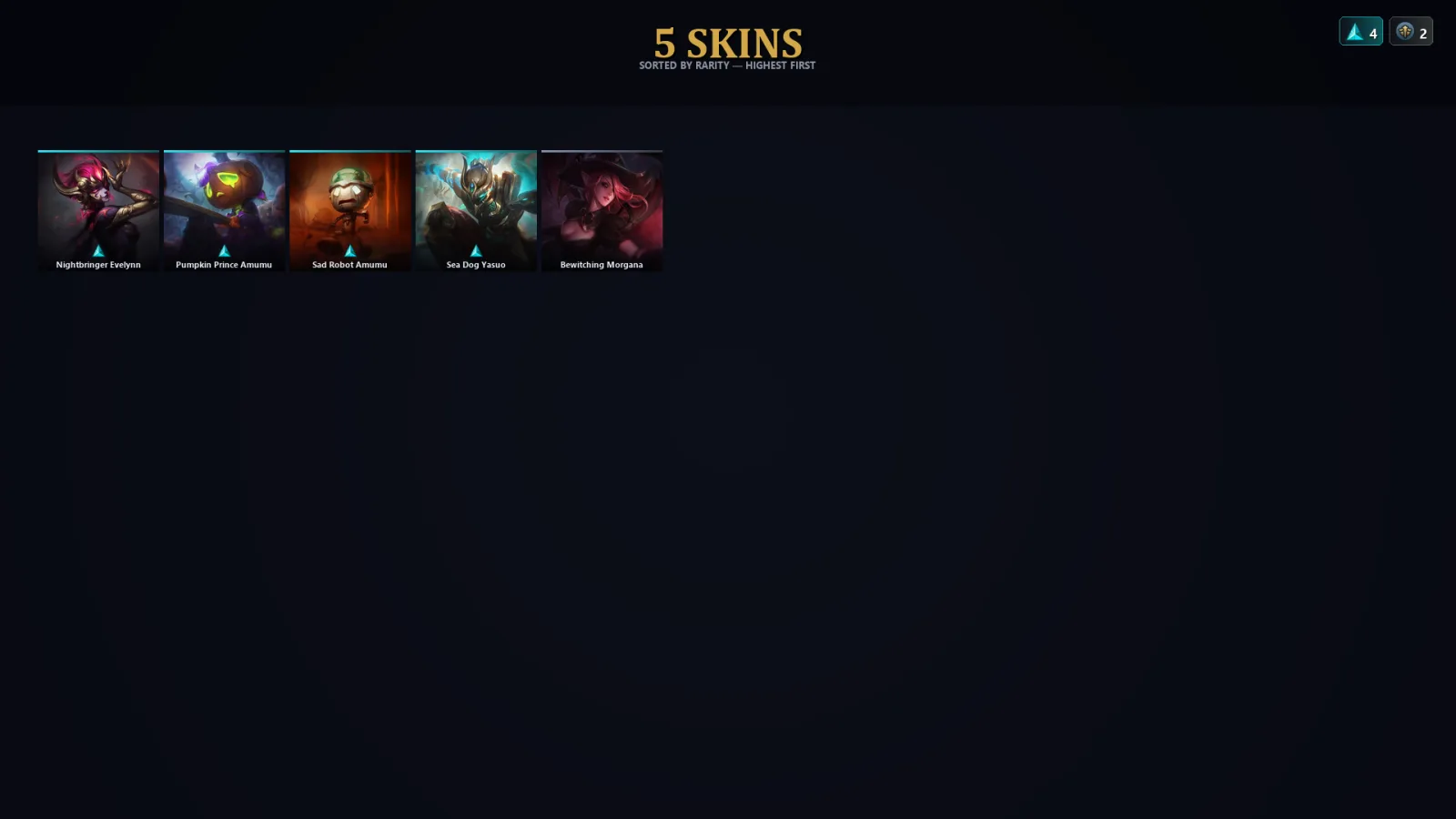 [LoL] | EUW | Level 42 | Gold IV | 50 Champions | 5 Skins | 21,155 BE