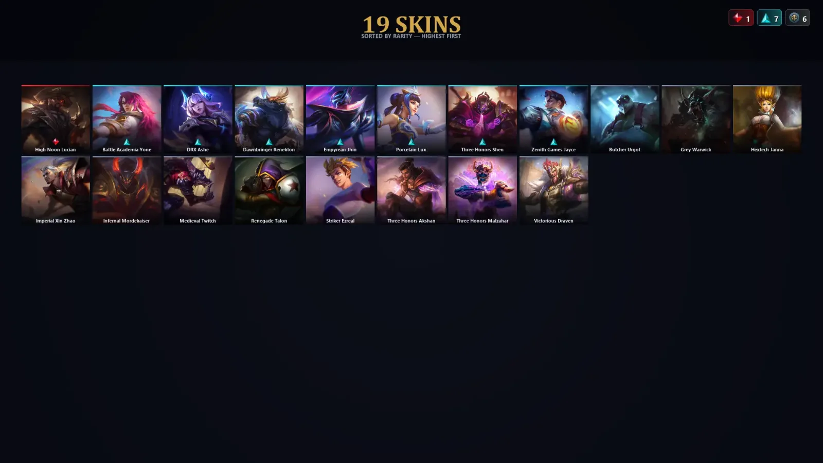 [LoL] | TR | Level 70 | Emerald I | 117 Champions | 19 Skins — LoL account