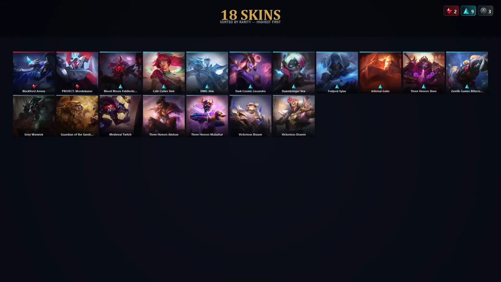 [LoL] | TR | Level 102 | Diamond II | 117 Champions | 18 Skins — LoL account
