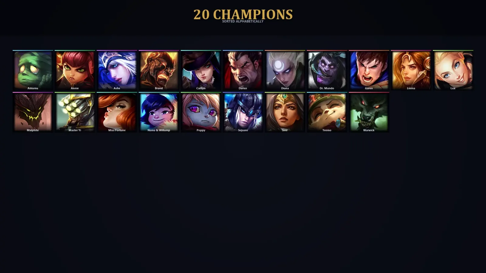 [LoL] | EUW | Level 34 | Iron IV | 20 Champions | 33,875 BE
