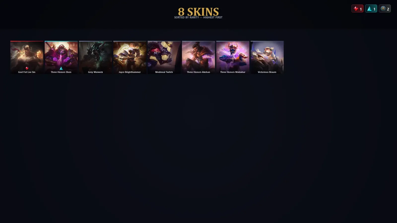 [LoL] | TR | Level 30 | Challenger | 103 Champions | 8 Skins