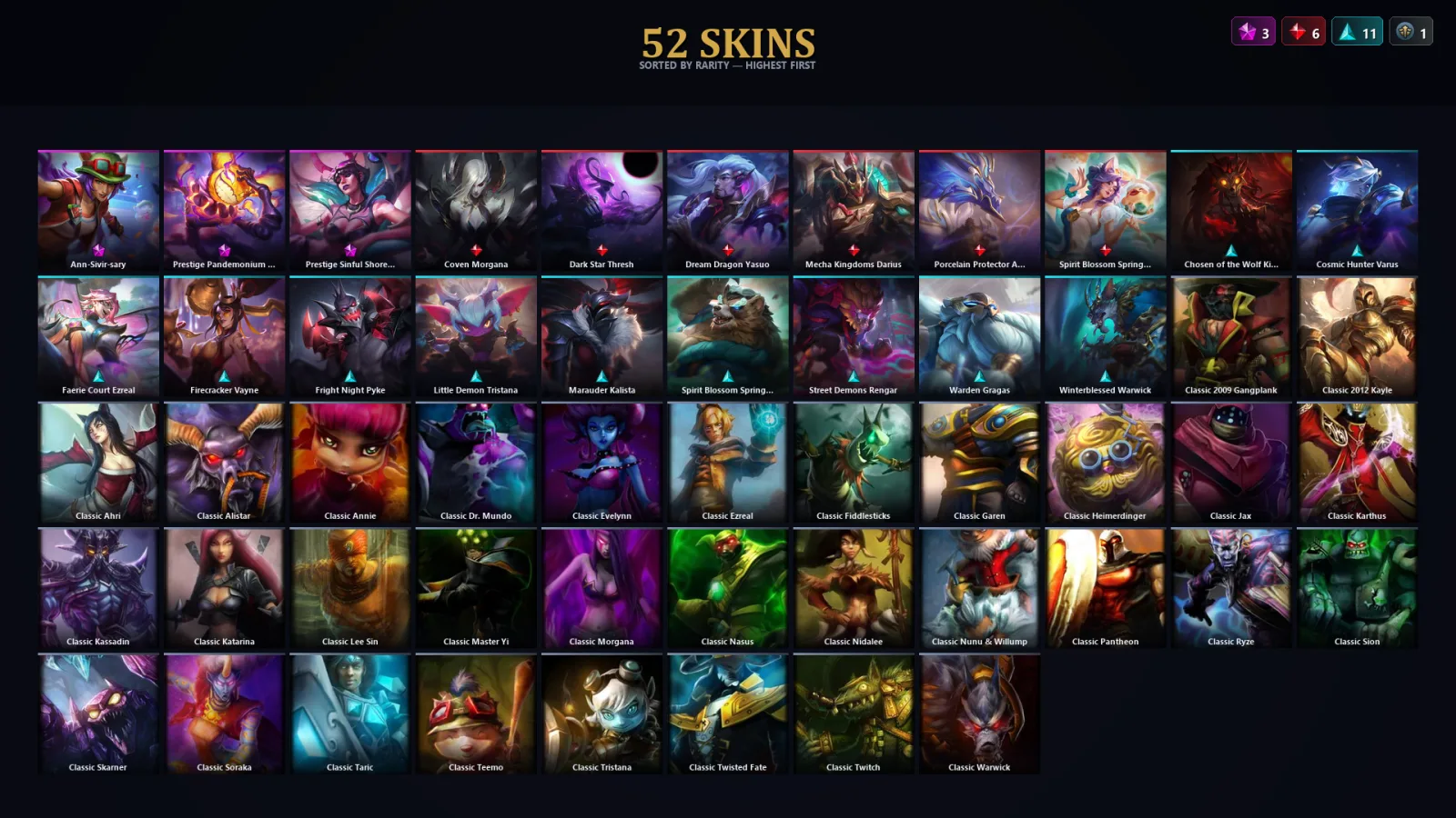 [LoL] | TR | Level 31 | Gold IV | 104 Champions | 52 Skins | 40,508 BE