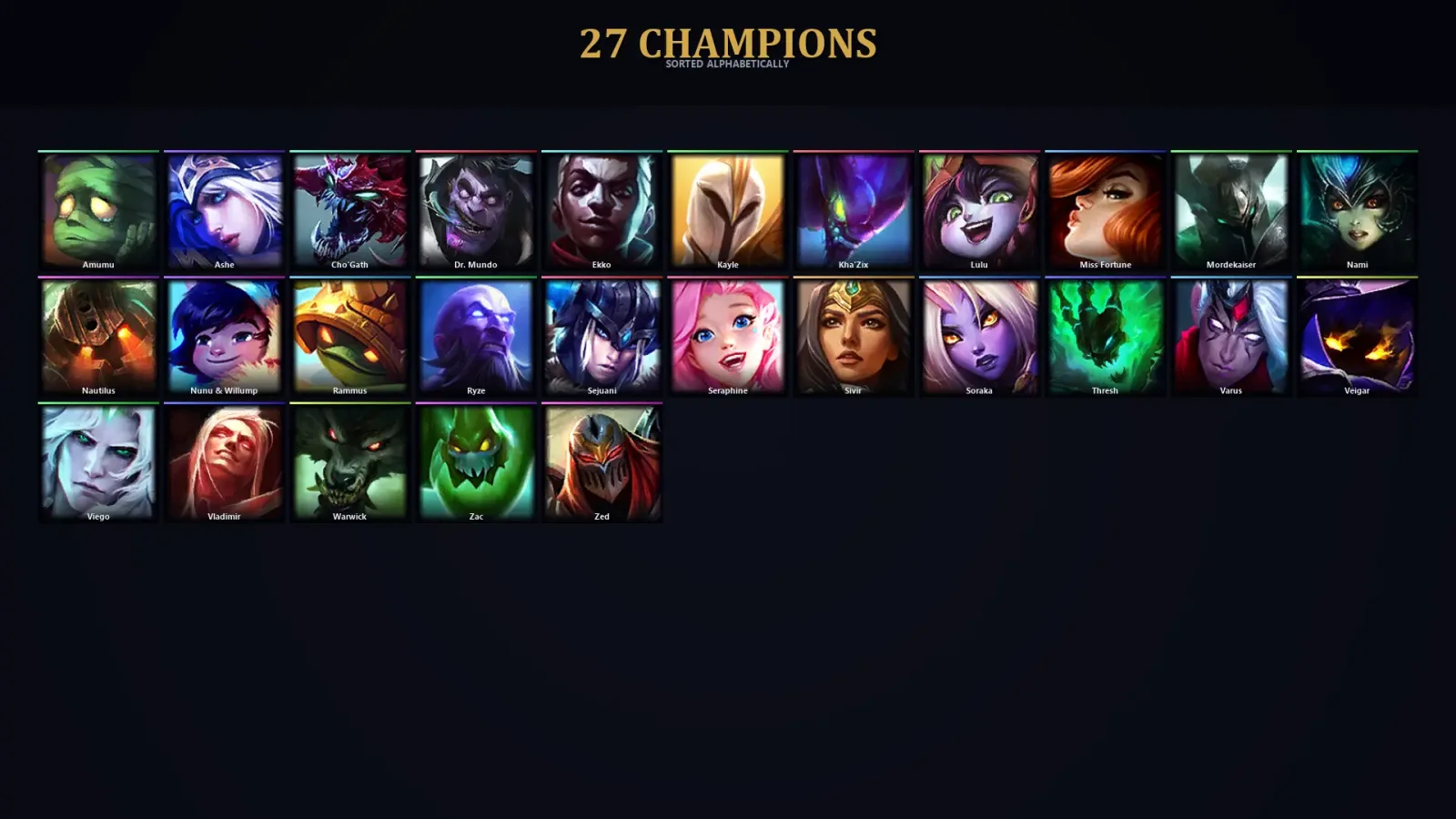[LoL] | EUW | Level 39 | 27 Champions