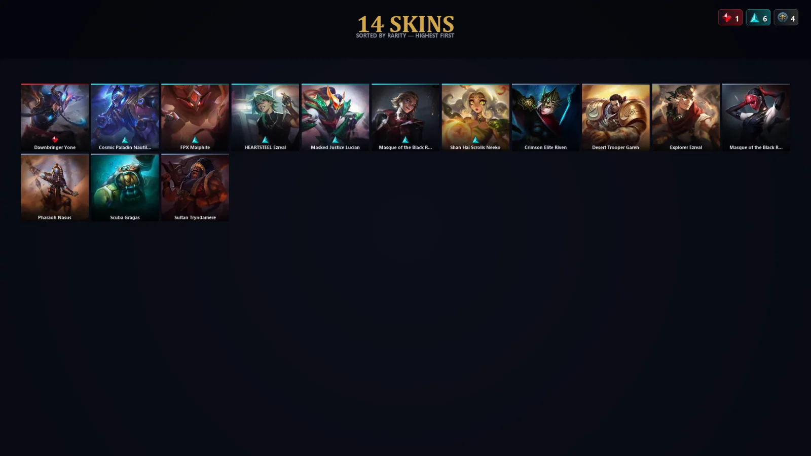 [LoL] | TR | Level 60 | 115 Champions | 14 Skins