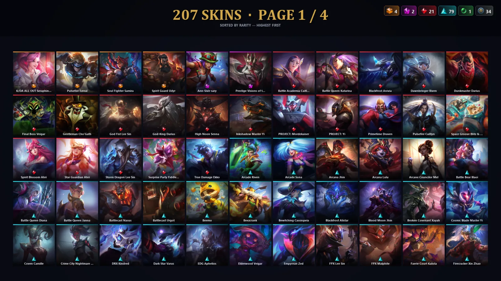[LoL] | TR | Level 30 | Master | 173 Champions | 207 Skins | 91,668 BE